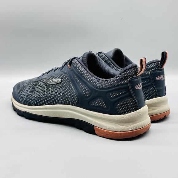 Keen Shoes Womens 11 Blue Gray Mesh Low Top Waterproof Trail Hiking Sneakers - Picture 5 of 11